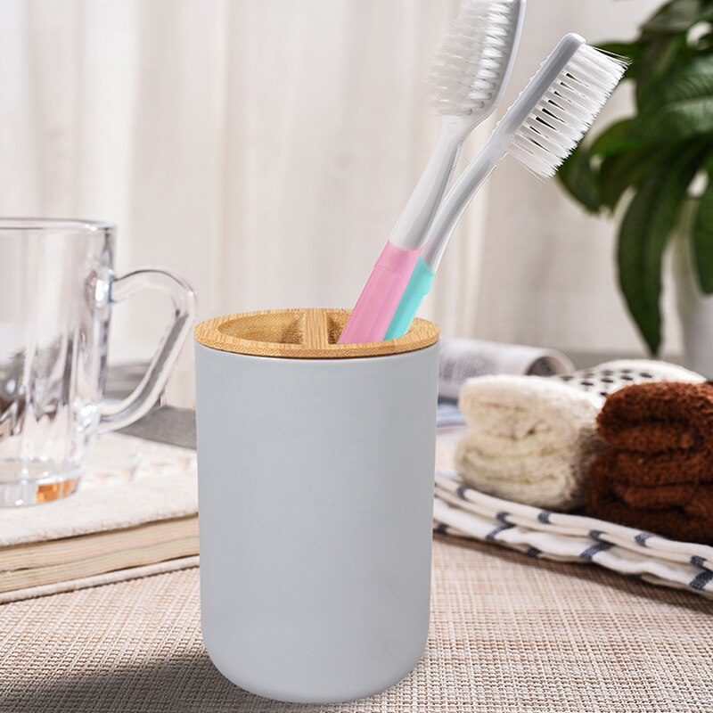 6Pcs Black Bathroom Accessories Toothbrush Holder Bin Soap Dish Dispenser Tumbler Toilet Brush Toilet Bathroom Set White