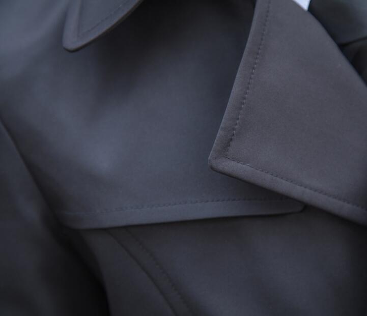 Europe khaki 2020 new slim sexy short trench coat men overcoat long sleeve mens clothing business outerwear casaco masculino