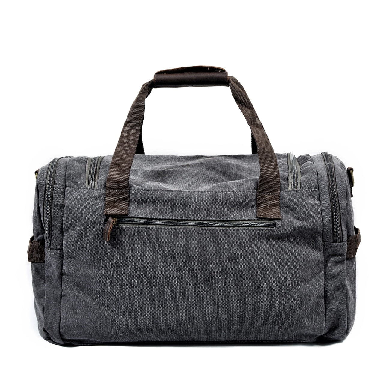 MUCHUAN Mens Canvas Leather Travel Bags Carry on Luggage Handbags Big Traveling Duffel Bags Tote Large Weekend Bag Overnight