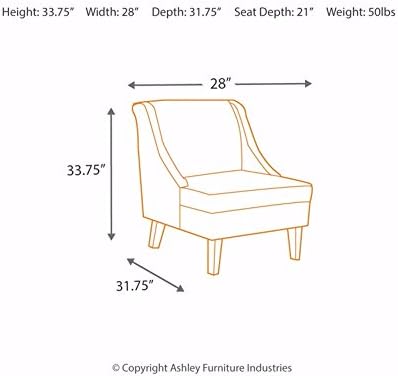 Contemporary Tufted Wingback Accent Chair, Gray
